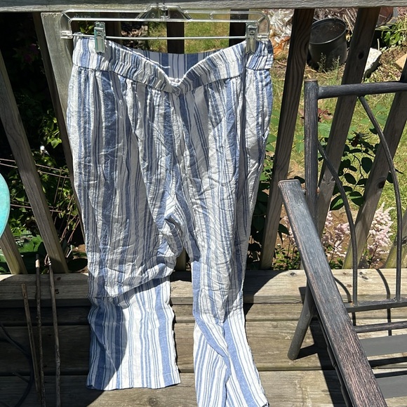 Land and Sea cotton Linen Pants size large - Picture 3 of 5